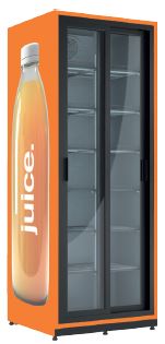 Refrigerated cabinet (sliding doors) Plus-1105-Eco-U