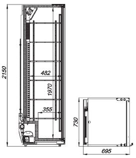 Refrigerated cabinet Flex-654-Eco