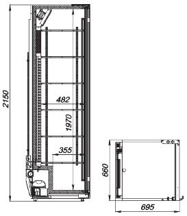 Refrigerated cabinet Flex-583-Eco-L
