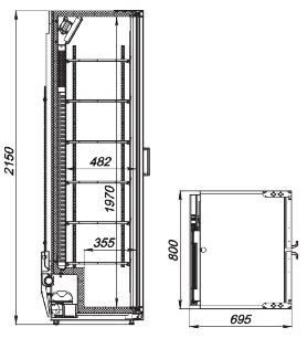 Refrigerated cabinet Flex-724-Eco