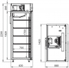 Refrigerated pharmaceutical cabinet ШХФ-1400-НГП
