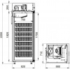Pharmaceutical refrigeration cabinet ШХФ-700-НГК
